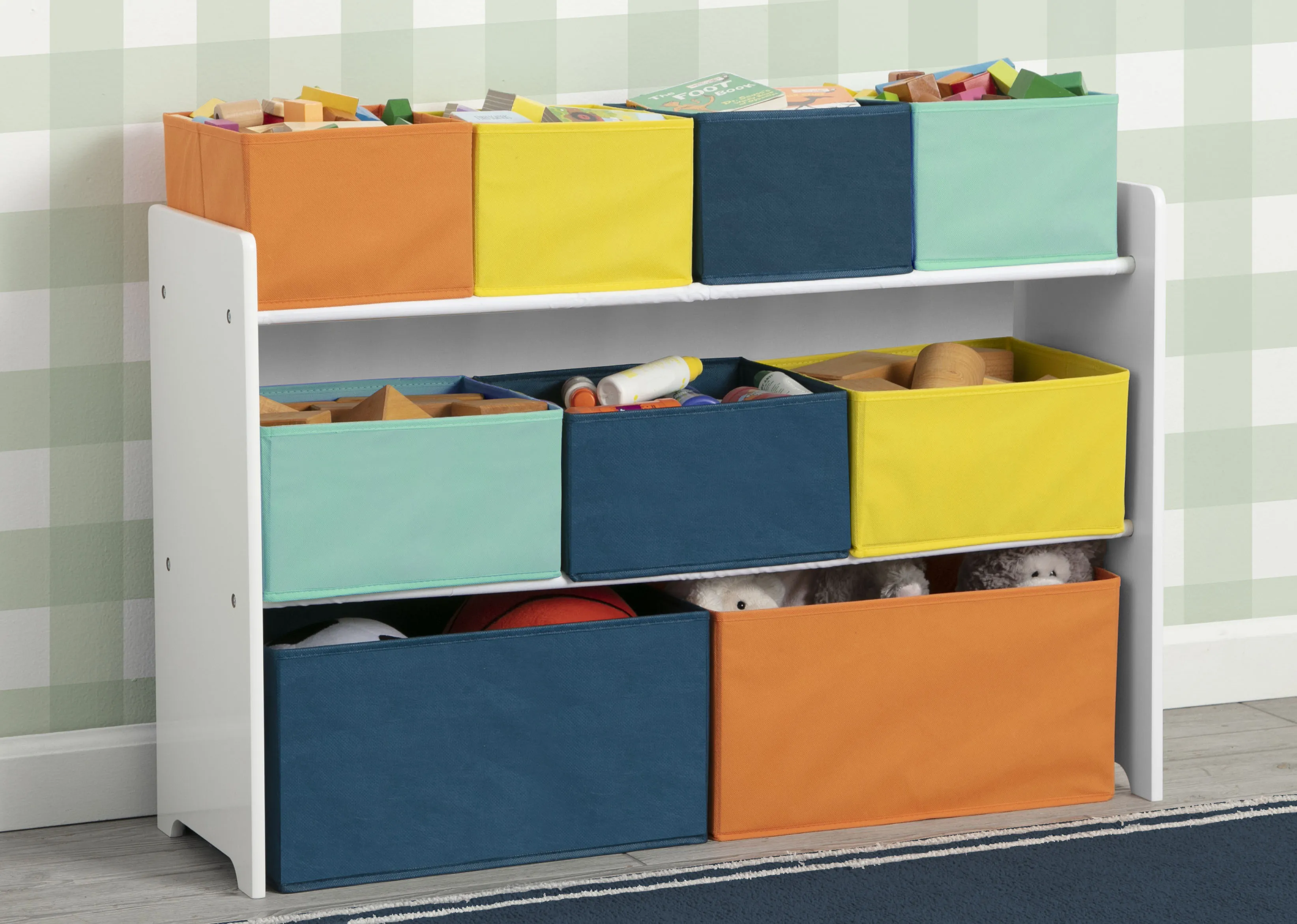 Deluxe Multi-Bin Toy Organizer with Storage Bins