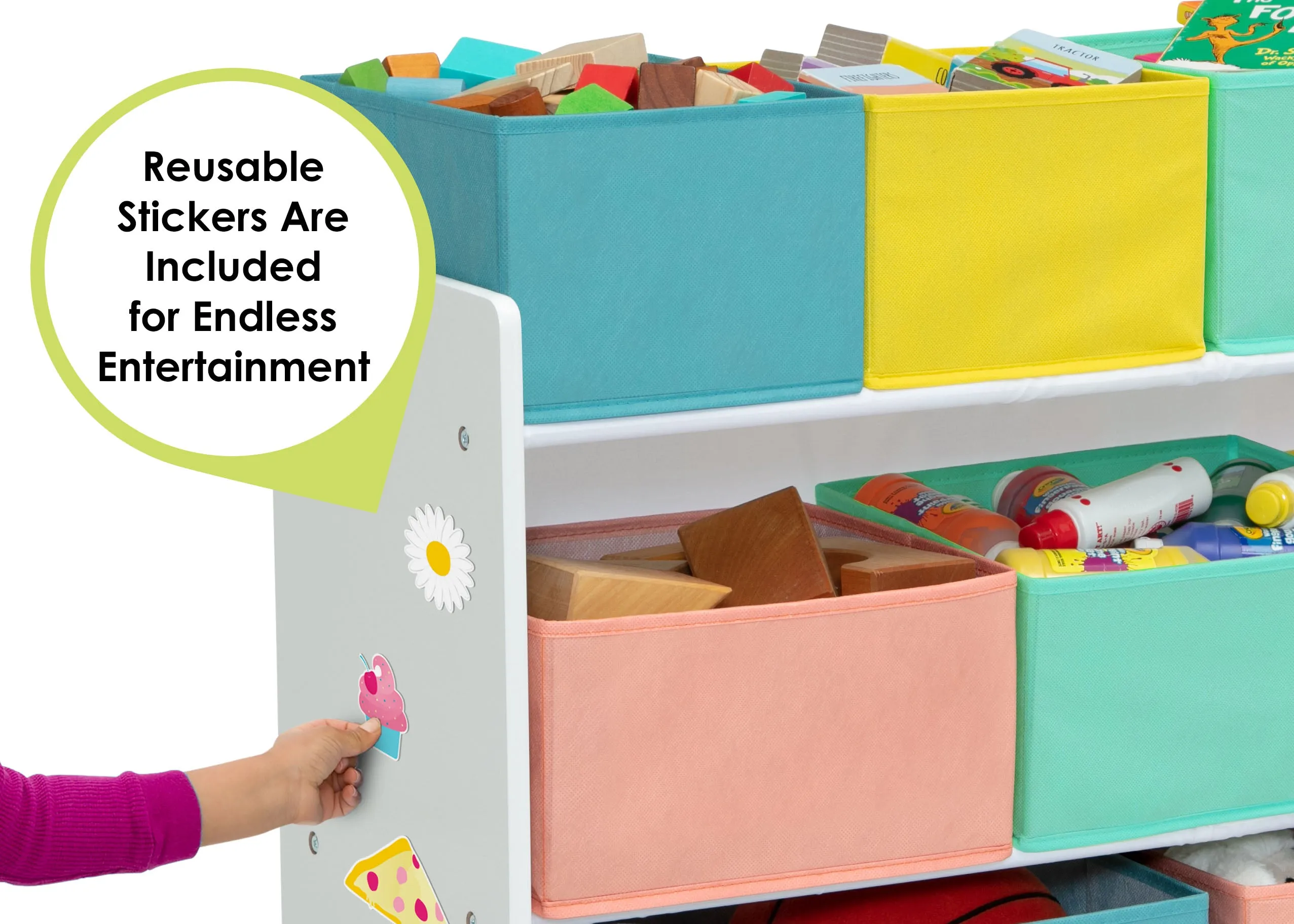 Deluxe Multi-Bin Toy Organizer with Storage Bins