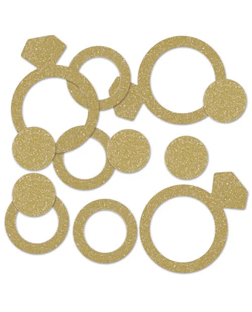 Diamond Ring Deluxe Sparkle Confetti - Gold