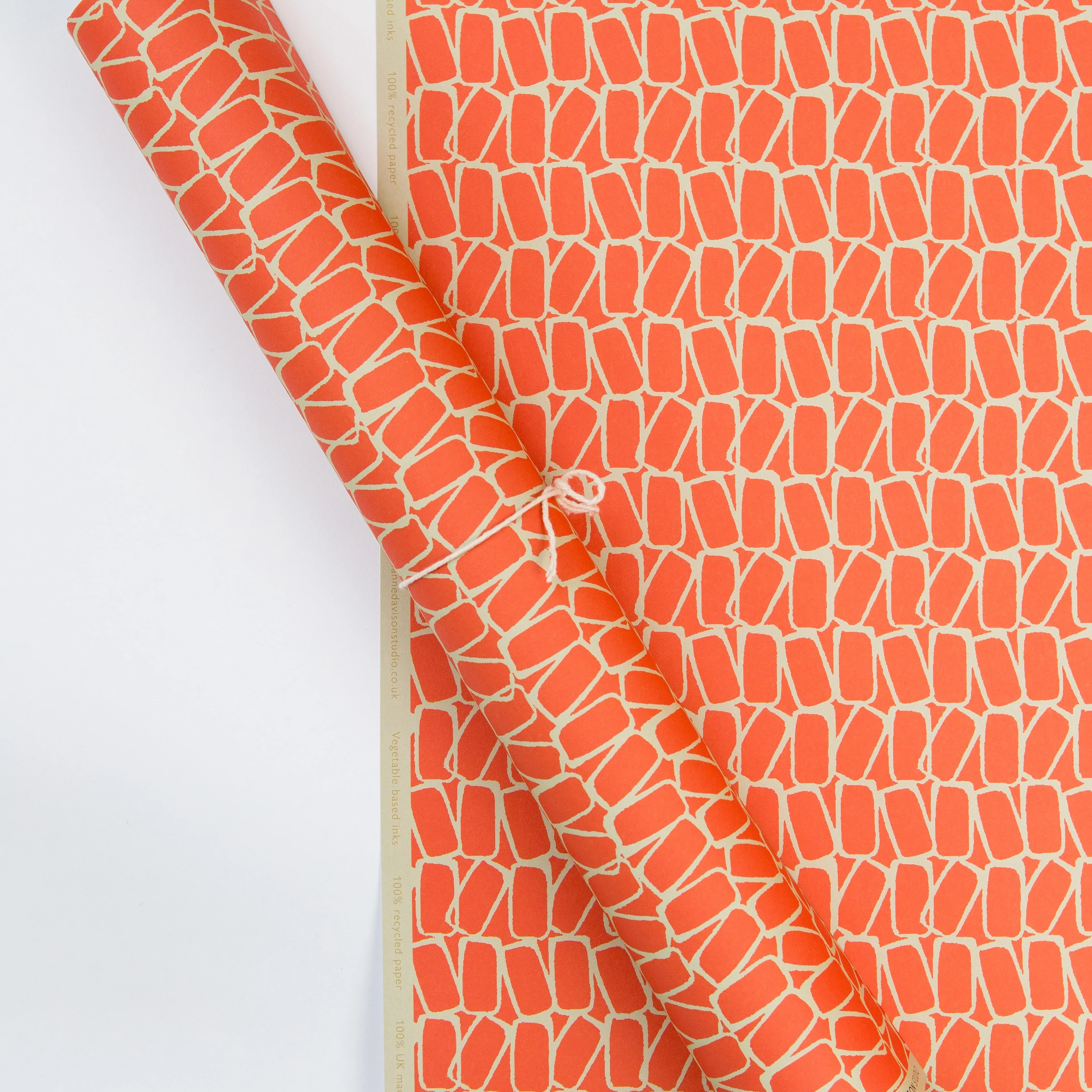 Domino Wrapping Paper - Red