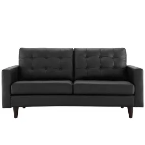 Empress Bonded Leather Loveseat