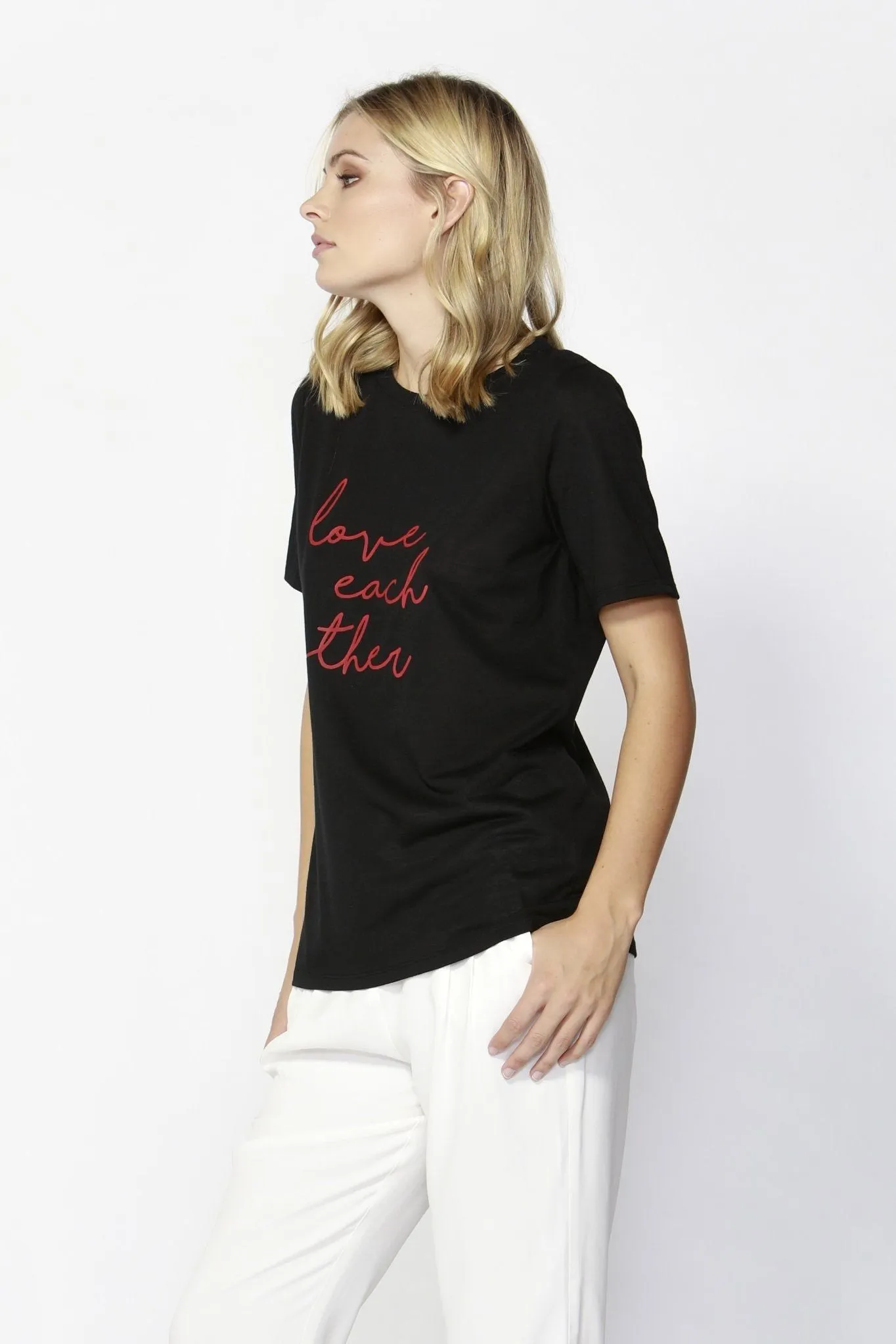 Fate   Becker Love Each Other Tee in Black