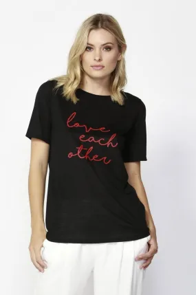 Fate   Becker Love Each Other Tee in Black