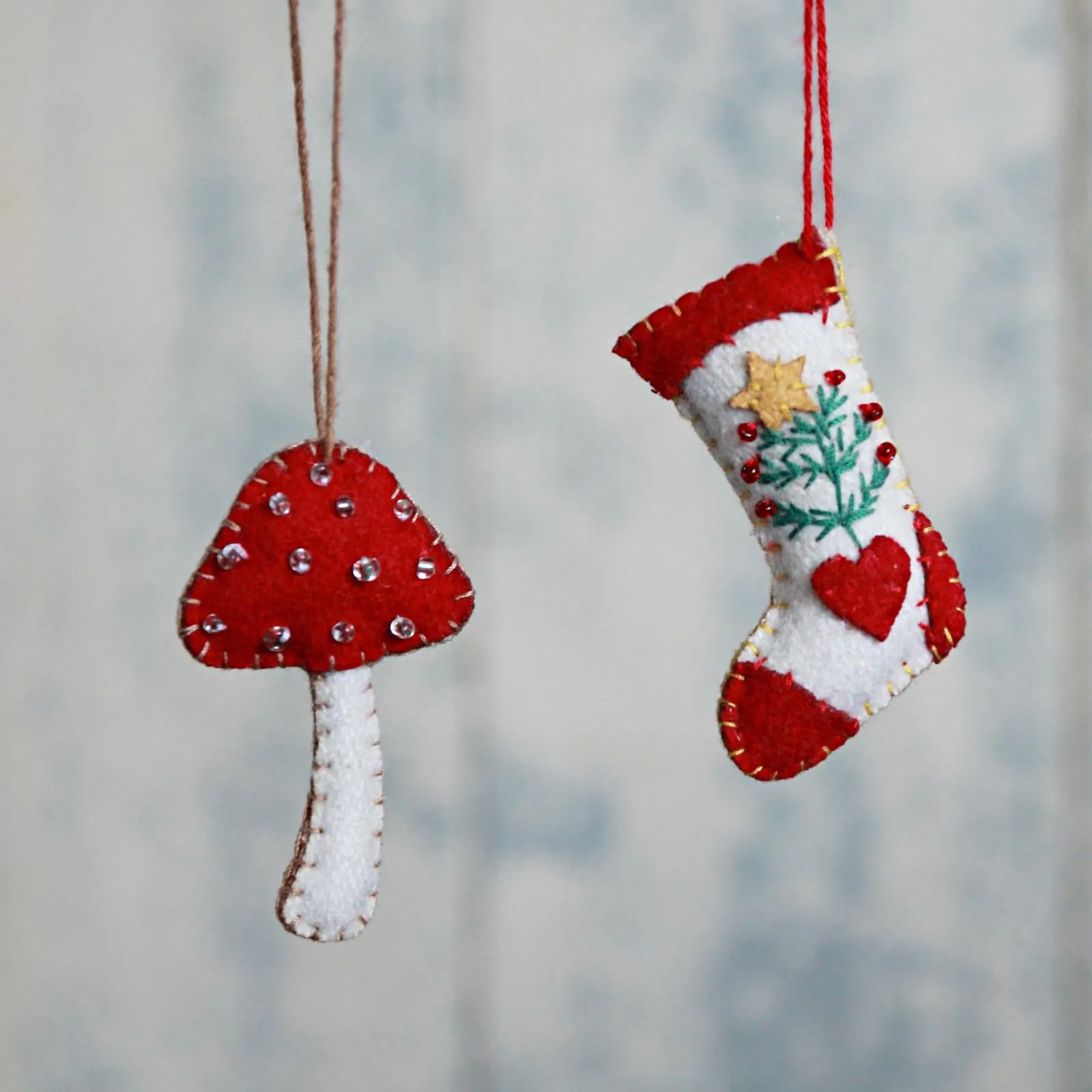 Felt Toadstool Decoration