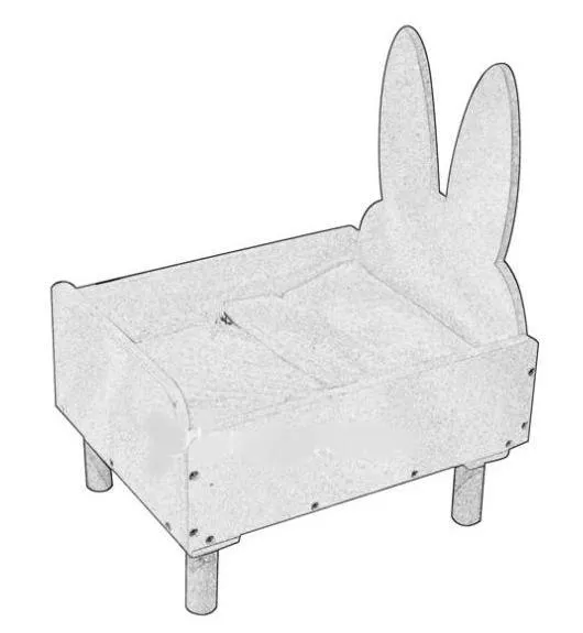 FIJN Doll Rabbit Bed