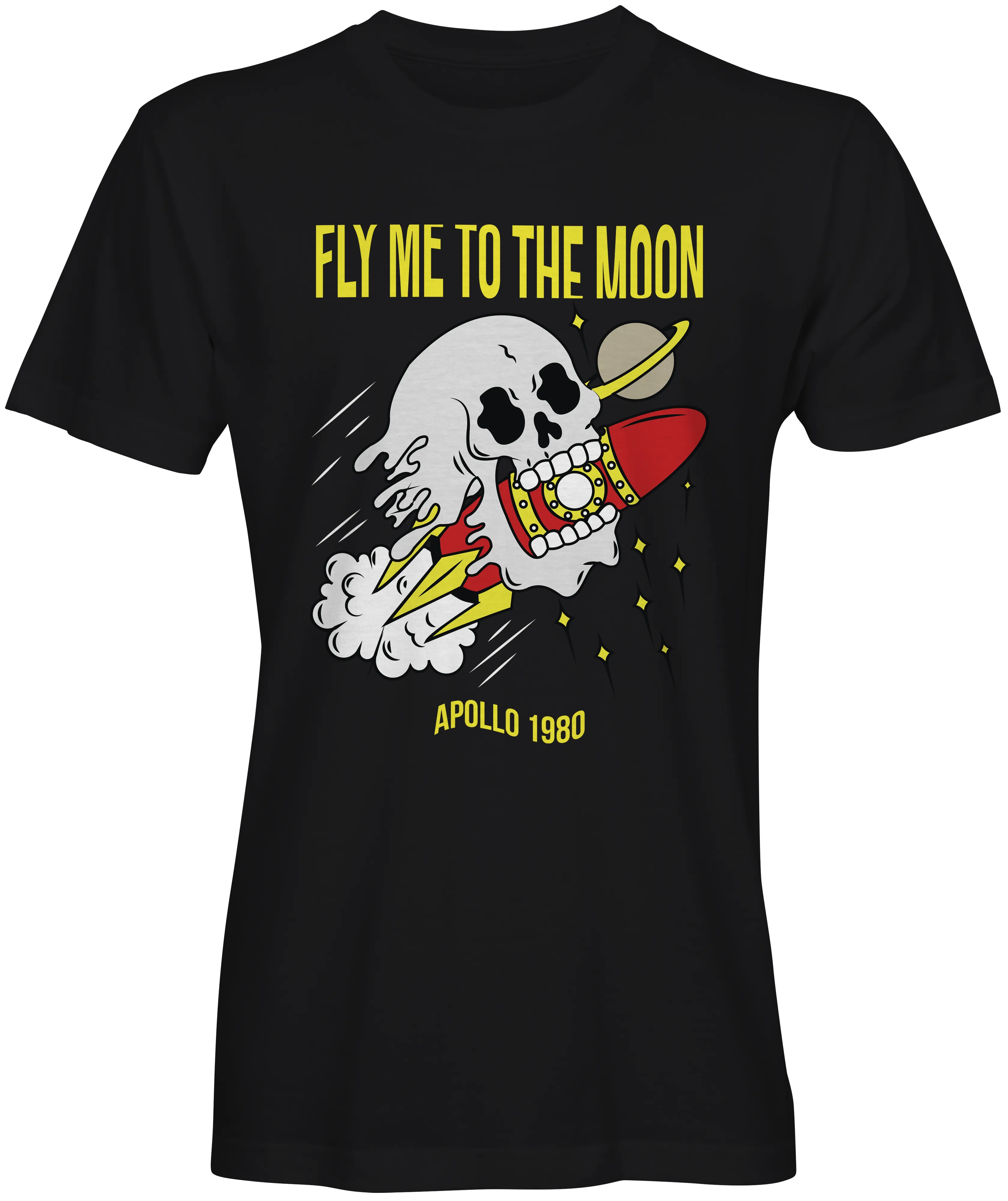 Fly Me To The Moon Skull Youth T-Shirt