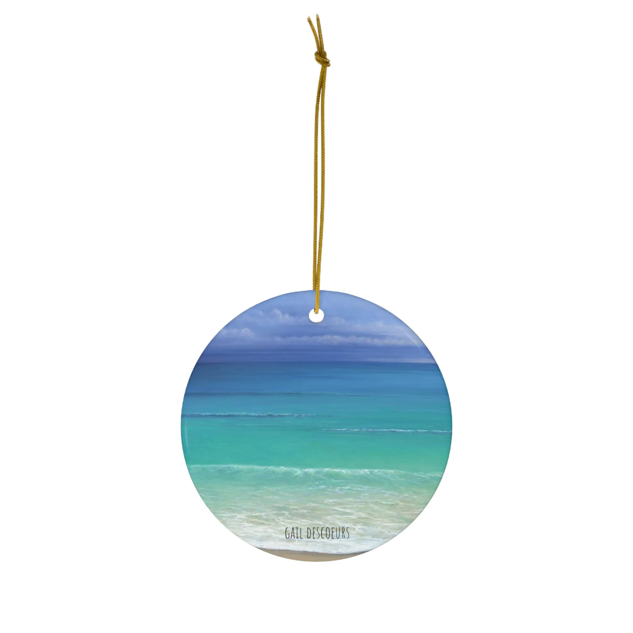 Gail Descoeur: "Mysterious Sea" - Holiday Ornament