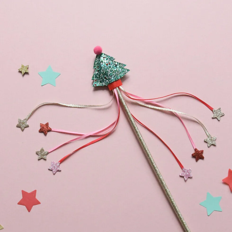 Glitter Christmas Tree Wand