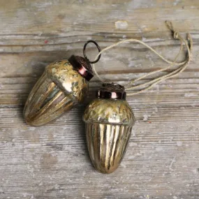 Gold Acorn Decoration