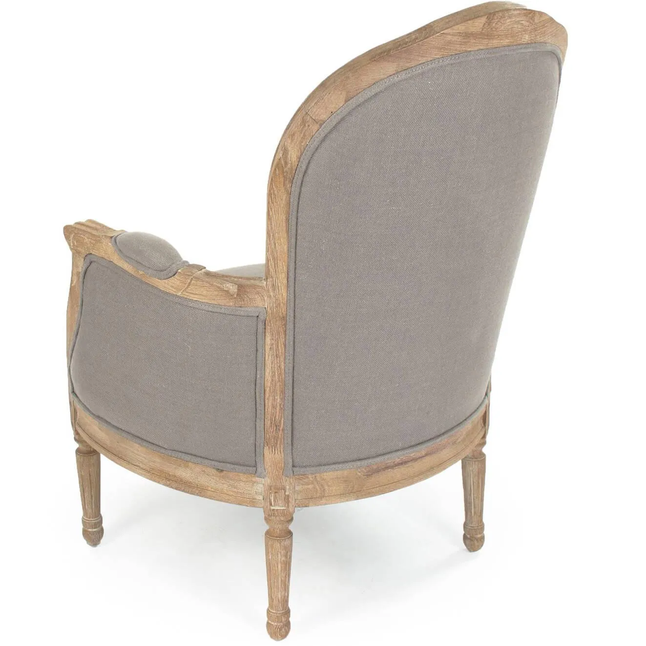 Gray French Club Chair