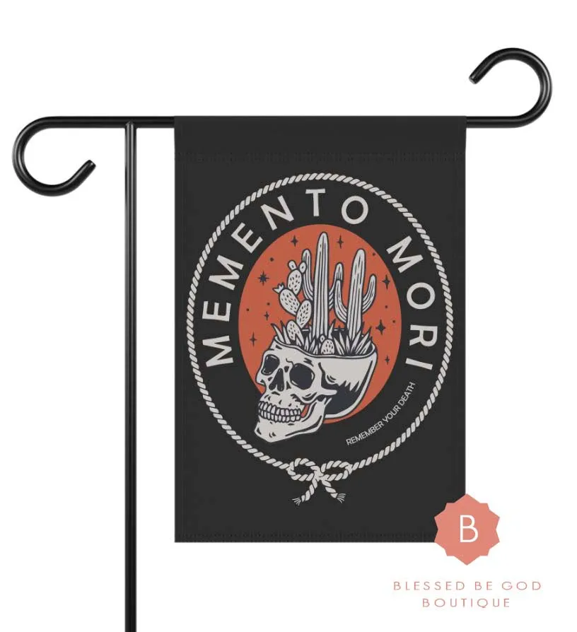 Halloween Catholic Garden Flag