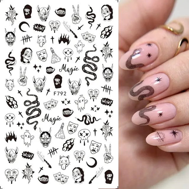 Halloween Nail Art Stickers