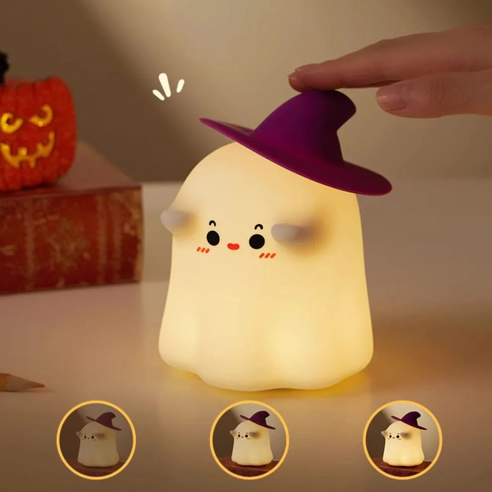 Halloween Themed Cute Ghostess Silicon 3D Touch 3D Lamp