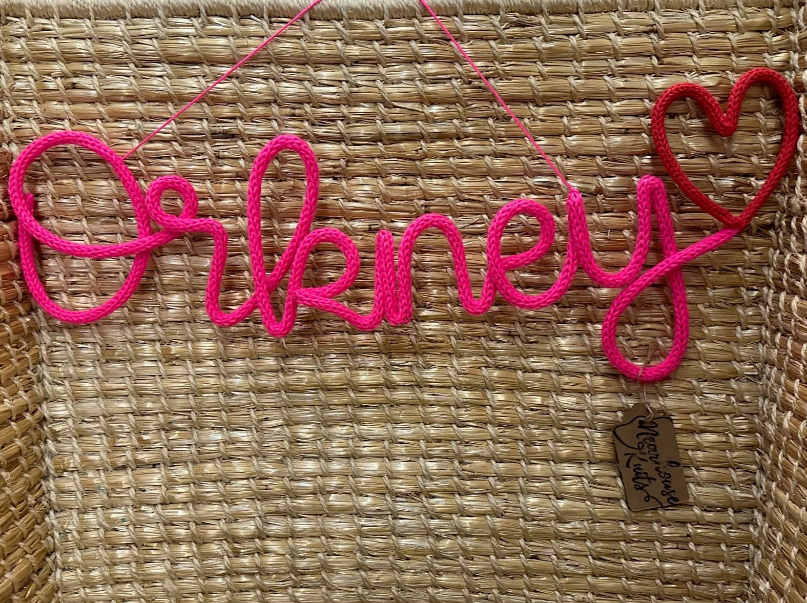 Handmade Cerise Orkney sign