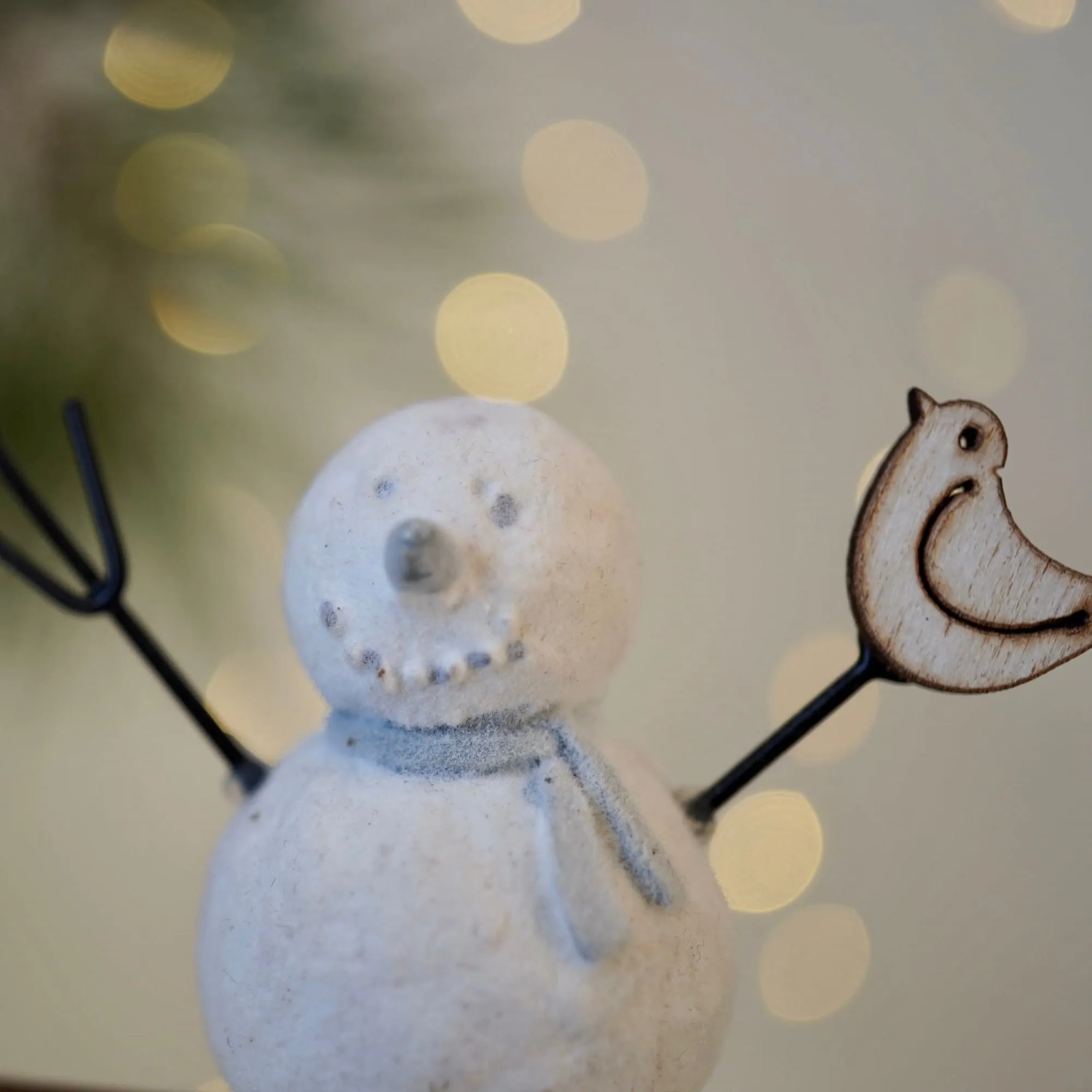 Hanging Snowman and Bird