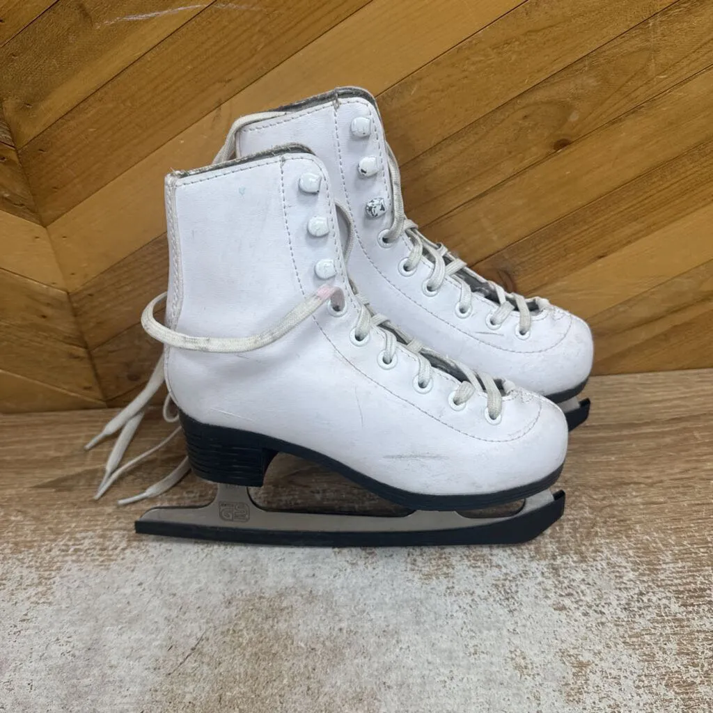 Hespeler - Children's Figure Skates: White-children-11T