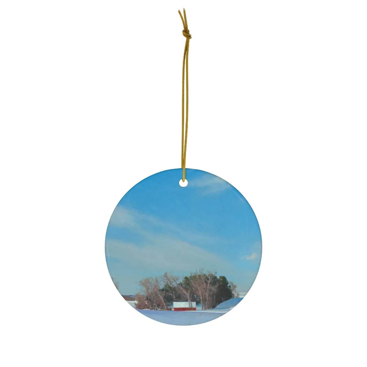 Holiday Ornament - Ben Bauer's Winter Hills of Somerset