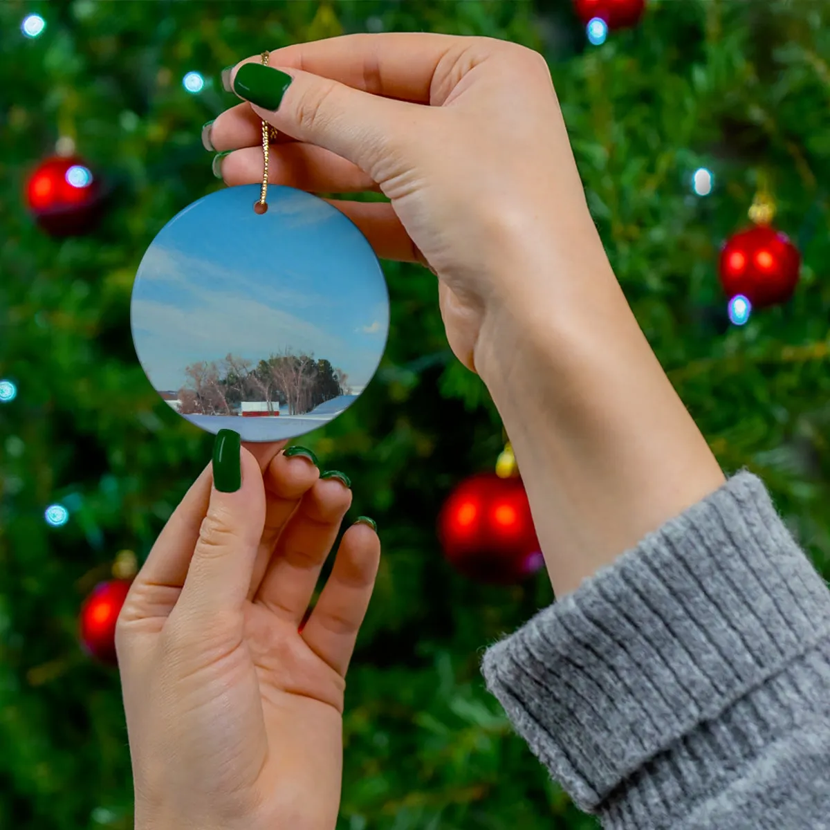 Holiday Ornament - Ben Bauer's Winter Hills of Somerset