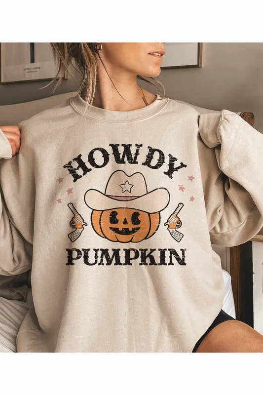 HOWDY PUMPKIN GRAPHIC SWEATSHIRT