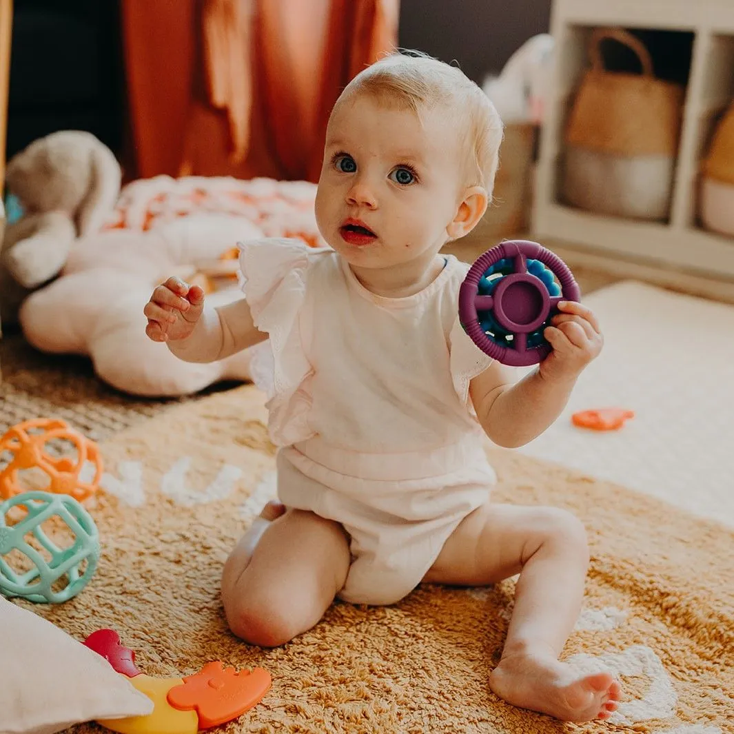 Jellystone Designs Rainbow Stacker Teether & Toy - Rainbow