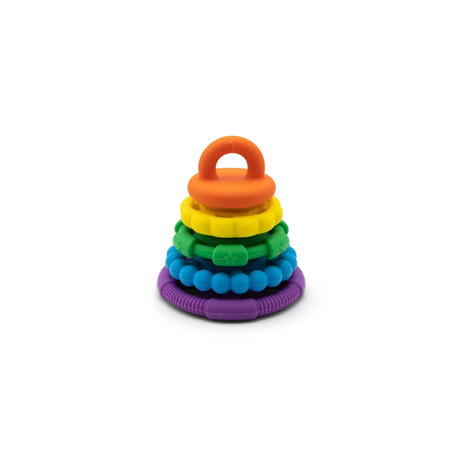 Jellystone Designs Rainbow Stacker Teether & Toy - Rainbow