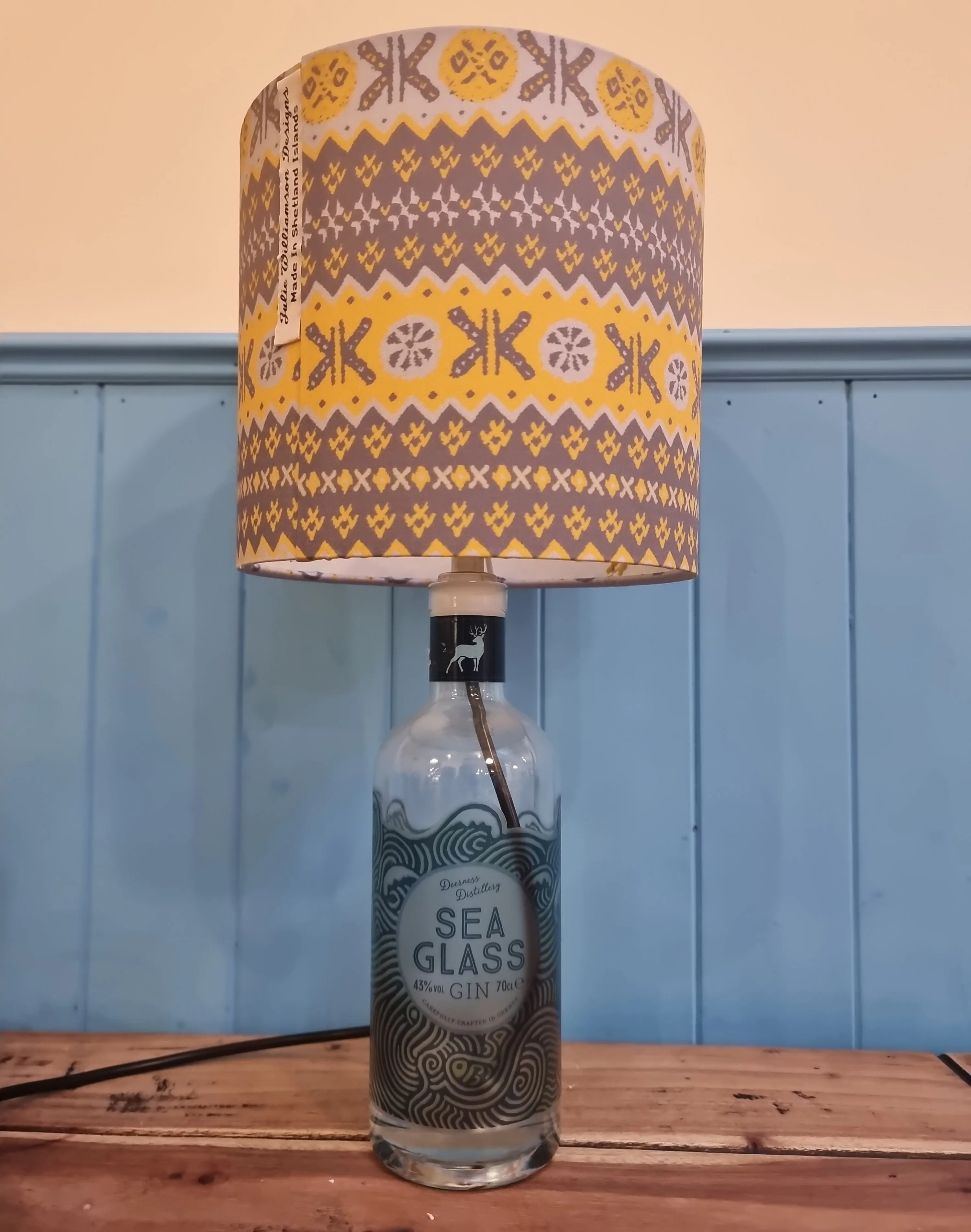 Julie Williamson Design Granny's Fair Isle Lampshade - Yellow