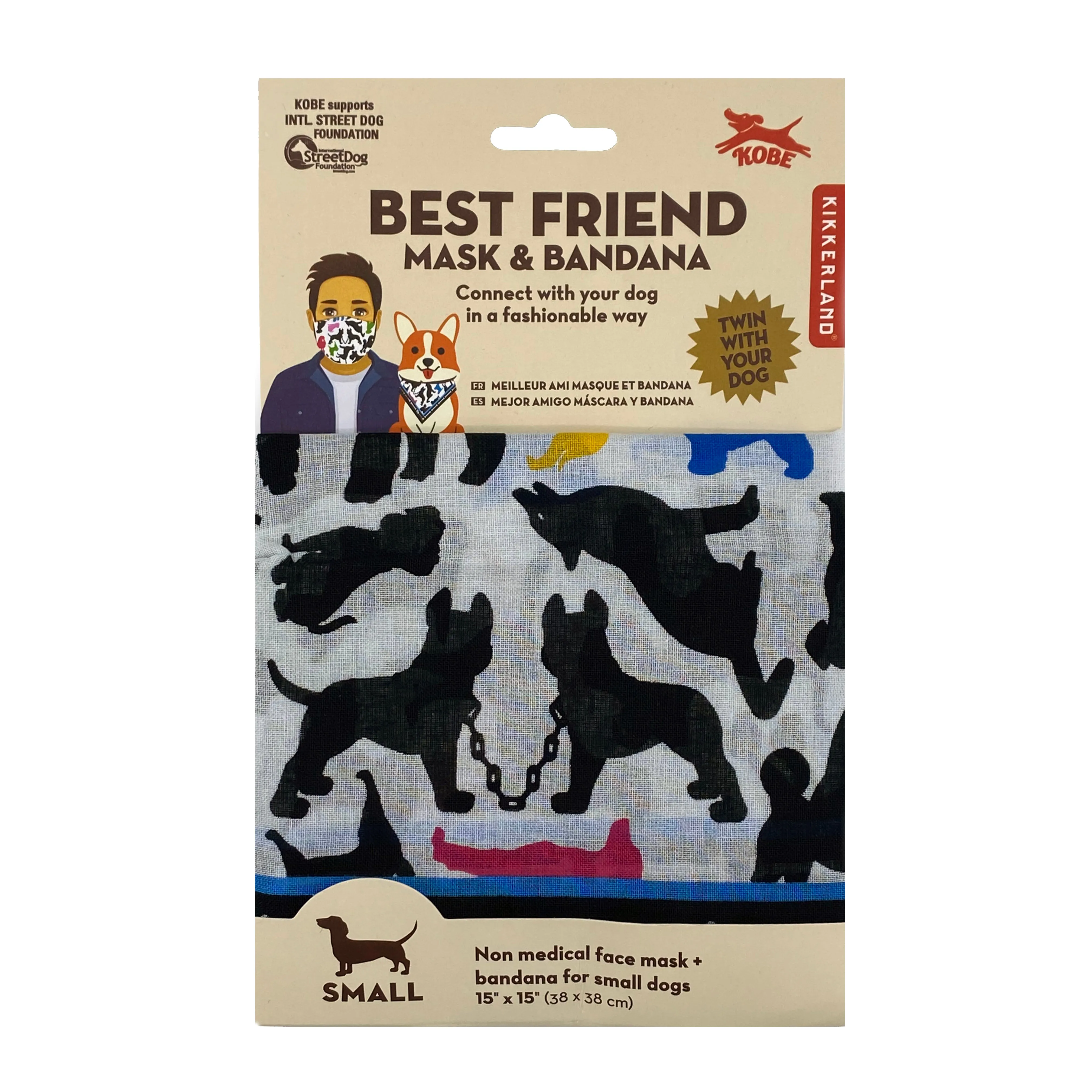 Kobe Best Friend Mask & Bandana for Small Dogs