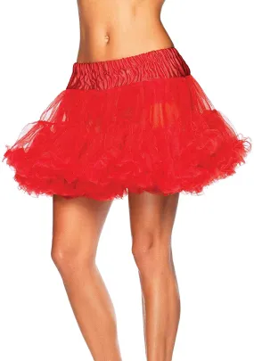 Ladies's Plus Size Red Petticoat Skirt