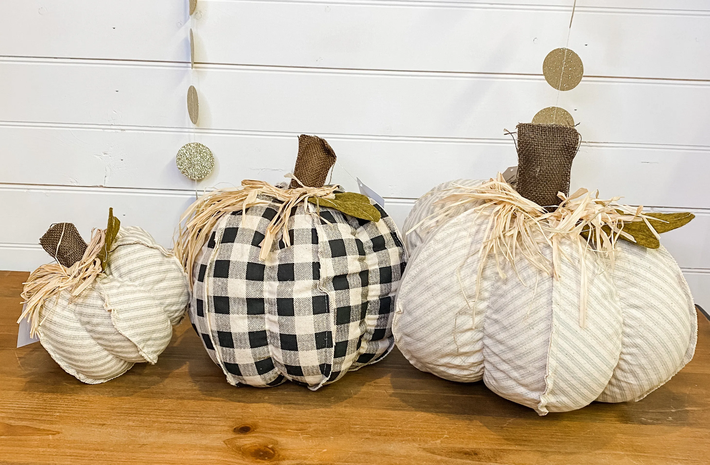 Large Fabric Pumpkins