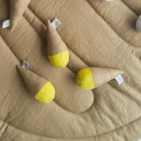 Linen Ice Cream Toy-Lemon