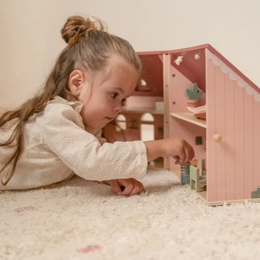 Little Dutch Pink Small Dolls House With Furniture