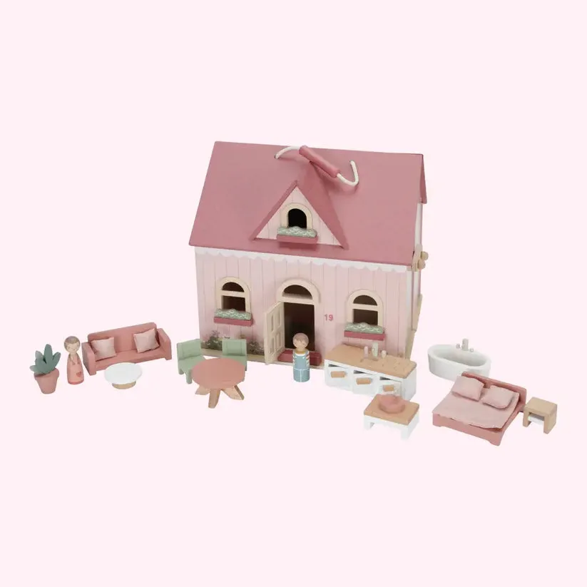 Little Dutch Pink Small Dolls House With Furniture