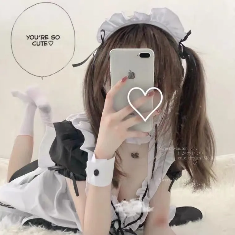 maid cafe cosplay costume lingerie lounge set