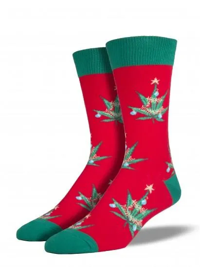 Men's Pot Lovers Xmas Socks