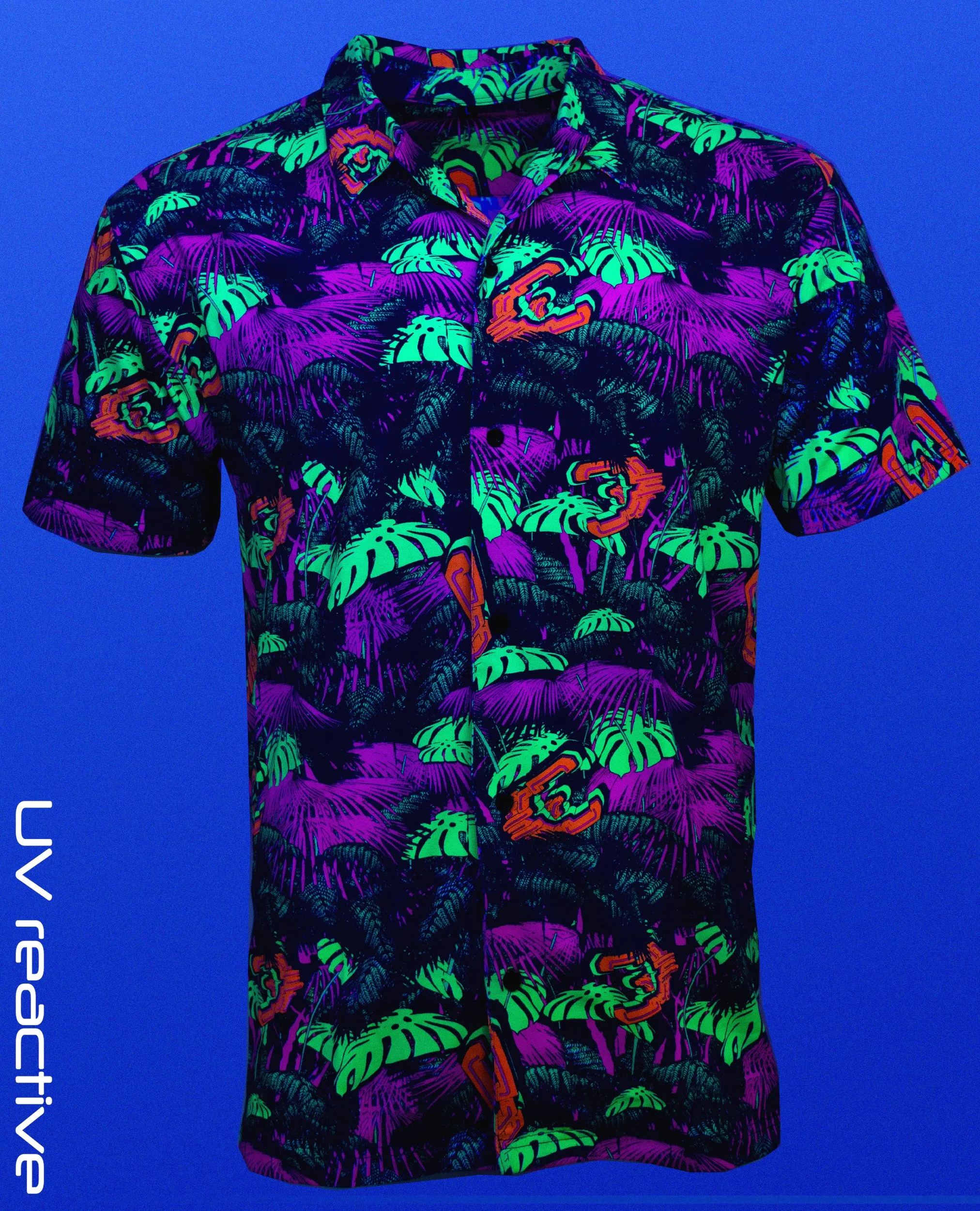 MENS SHIRT NEON JUNGLE