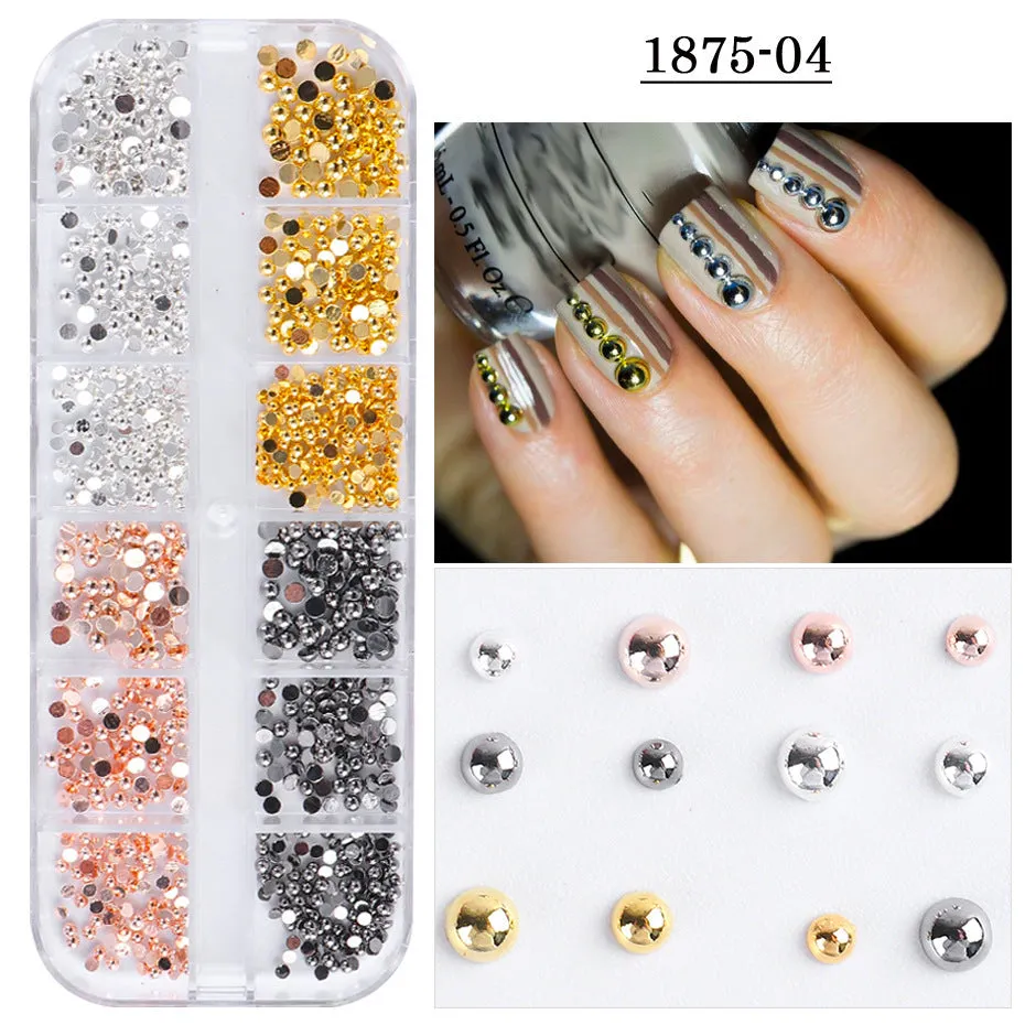 Mixed Style Nail Art 3D Charm Decoration Tray