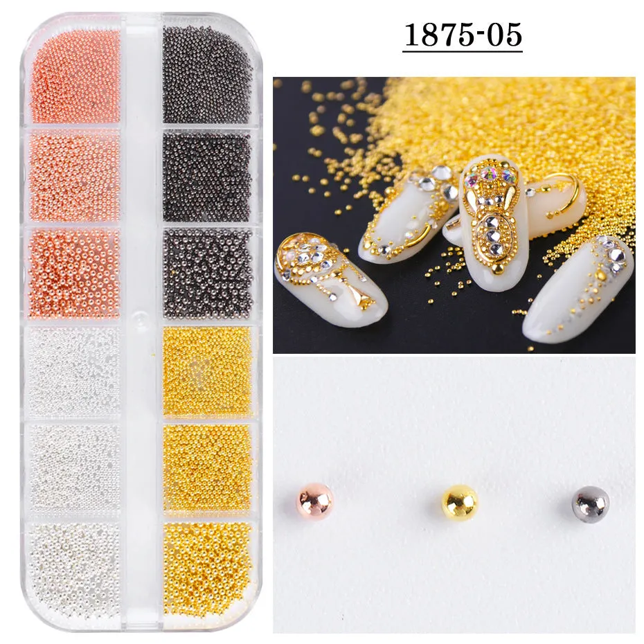 Mixed Style Nail Art 3D Charm Decoration Tray