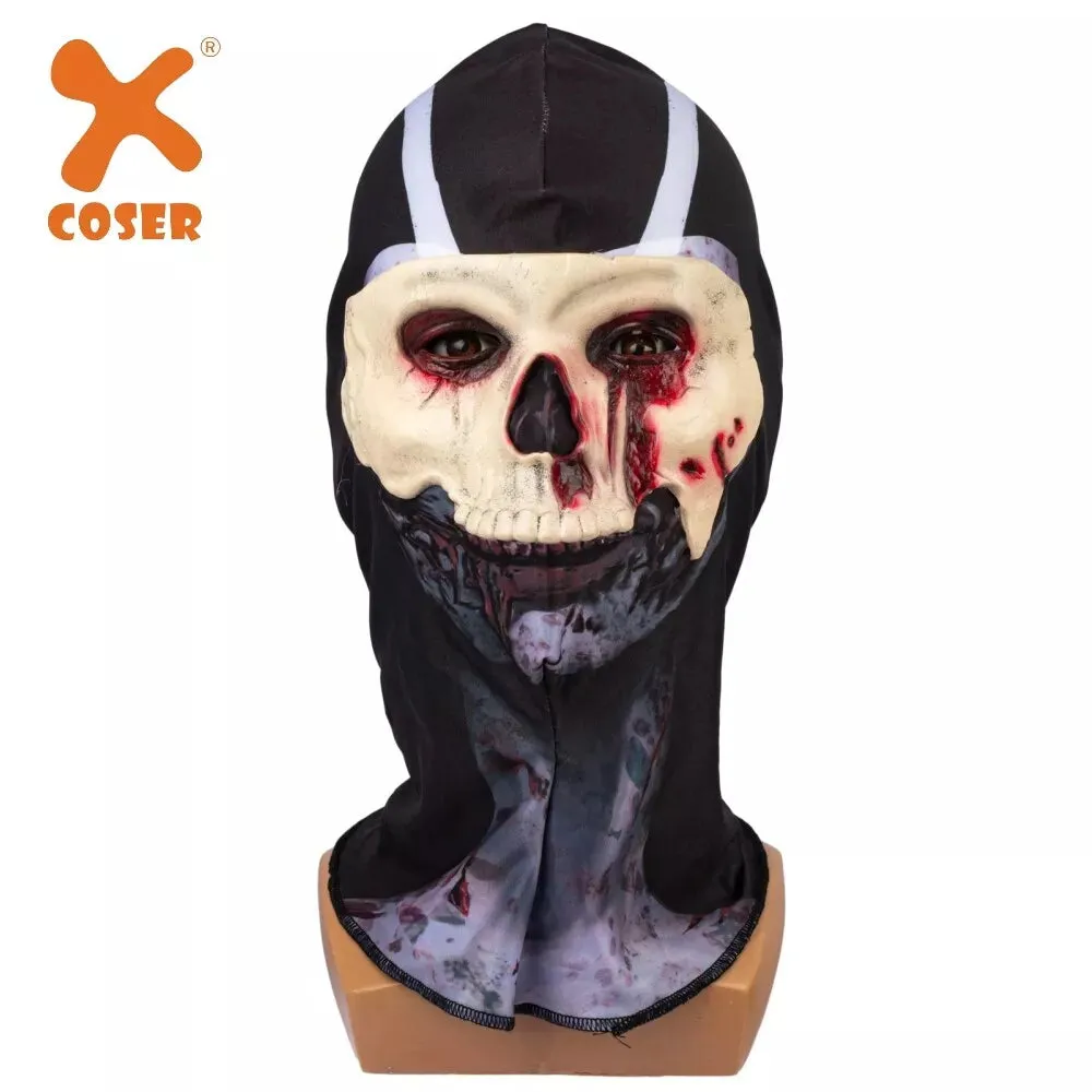 【Neu eingetroffen】Xcoser Call of Duty Modern Warfare 3 Zombie-Geisterkopfbedeckung Totenkopf Ghost MACE Maske Cosplay Halloween