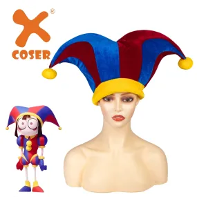 【New Arrival】Xcoser  The Amazing Digital Circus The Amazing Digital Circus Pomni Cosplay Hats Adult/Kids Clown Hats