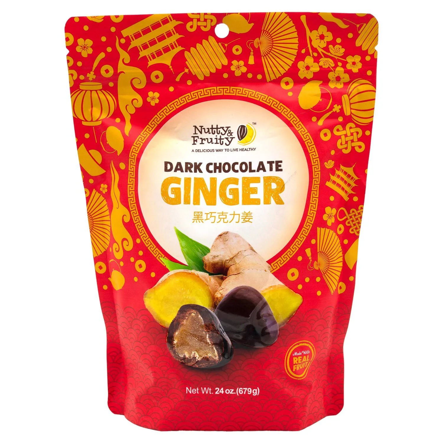 Nutty & Fruity Dark Chocolate Ginger