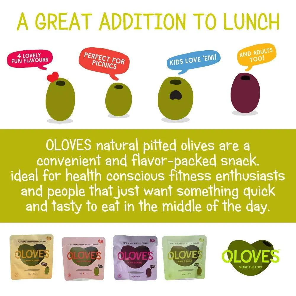 OLOVES Natural Whole Pitted Olives