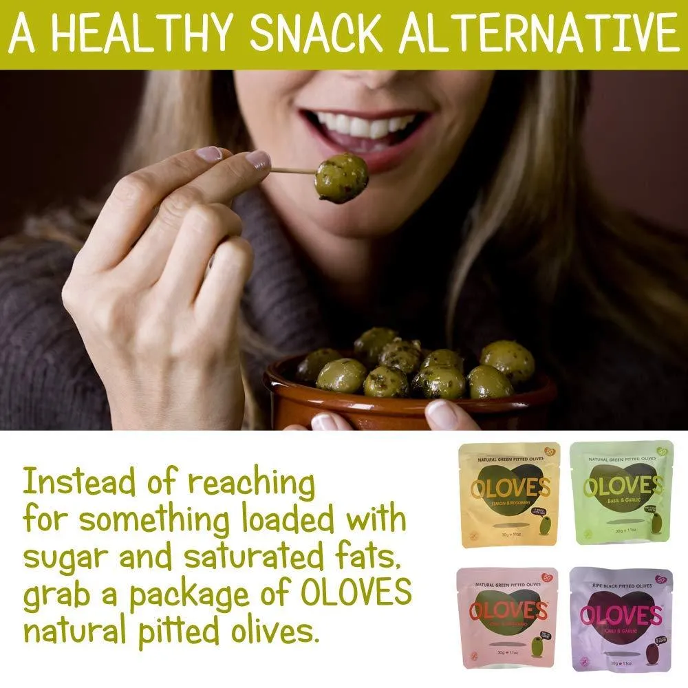 OLOVES Natural Whole Pitted Olives