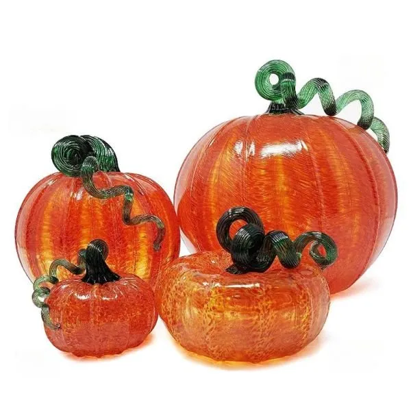 Orange Glass Pumpkin - Luke Adams - Three Sizes