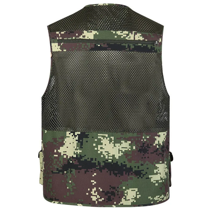 Outdoor Camo Multi-pocket Men's Functional Vest