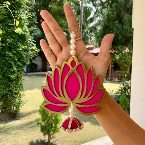 Pink Lotus Hanging (Set of 10) - Festive Decoration Wall Hanging