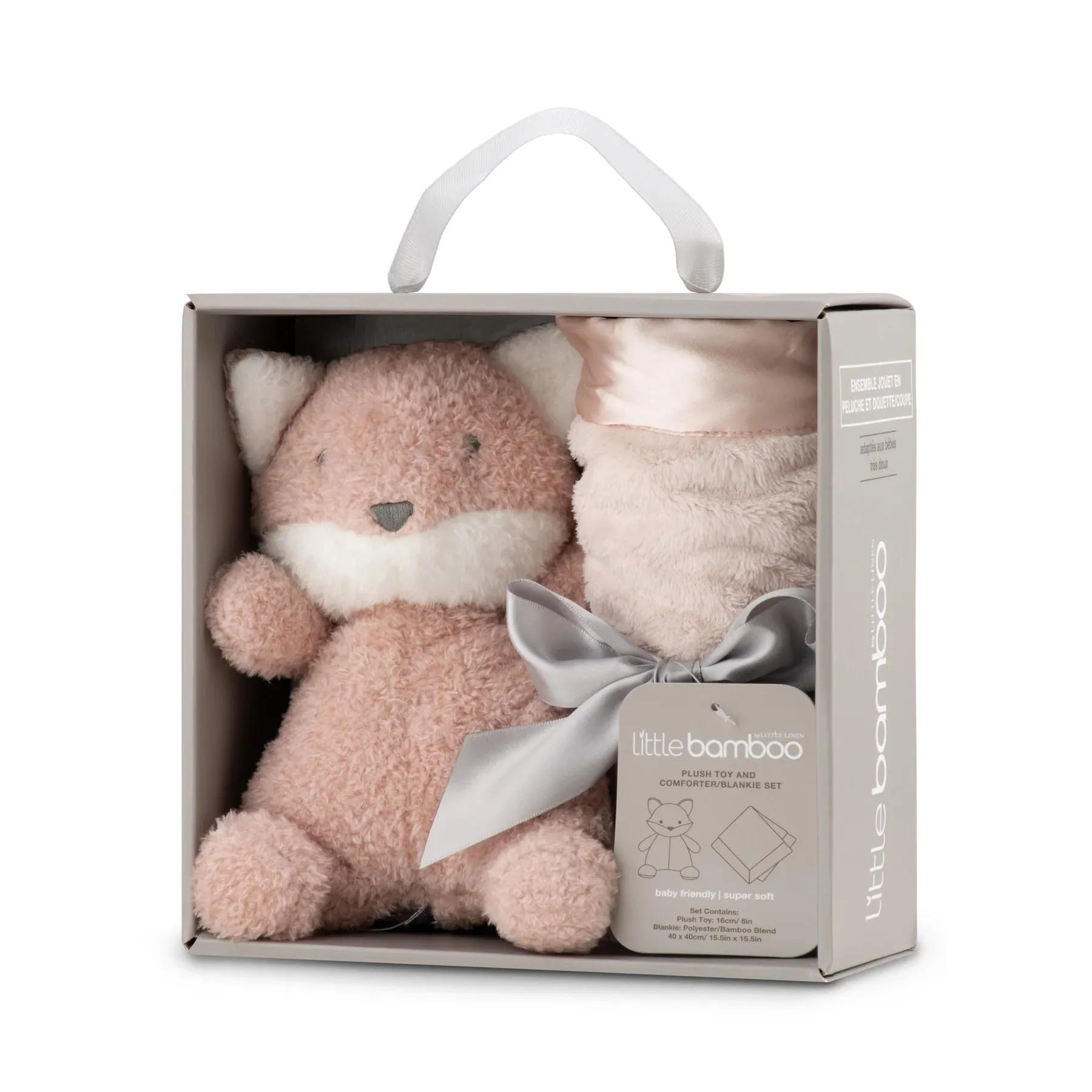 Plush & Blankie Set - Dusty Rose