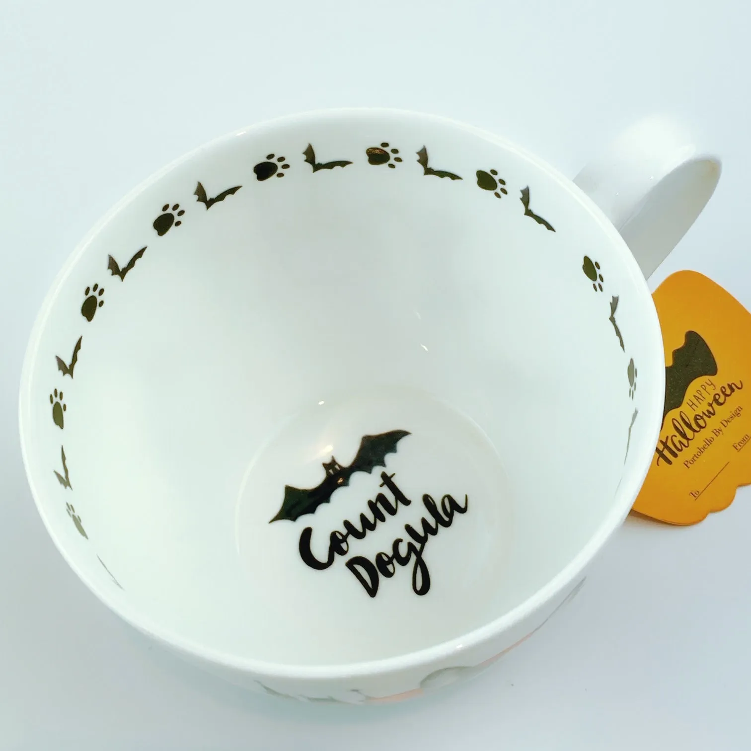 Portobello By Design 'Count Dogula' Vampire Dog Bone China XL Coffee Mug Tea Cup 20 oz