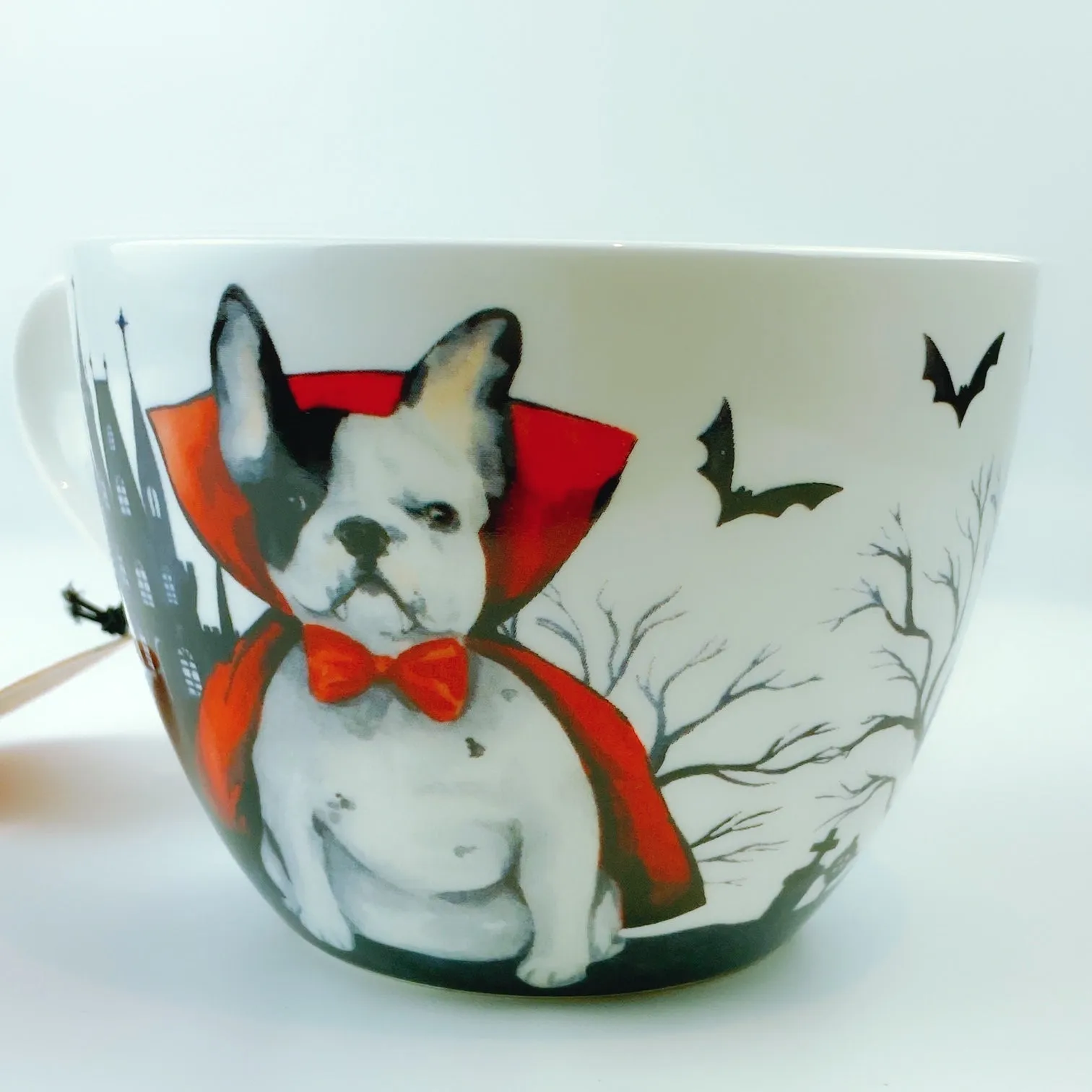 Portobello By Design 'Count Dogula' Vampire Dog Bone China XL Coffee Mug Tea Cup 20 oz