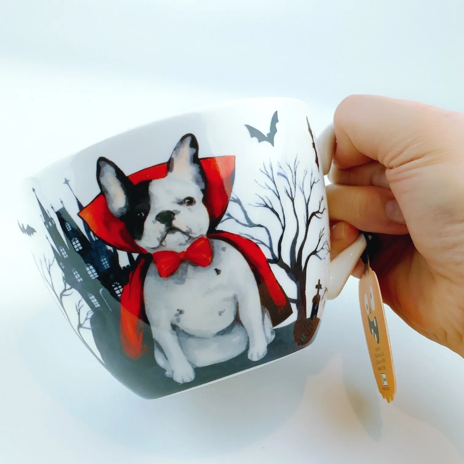 Portobello By Design 'Count Dogula' Vampire Dog Bone China XL Coffee Mug Tea Cup 20 oz