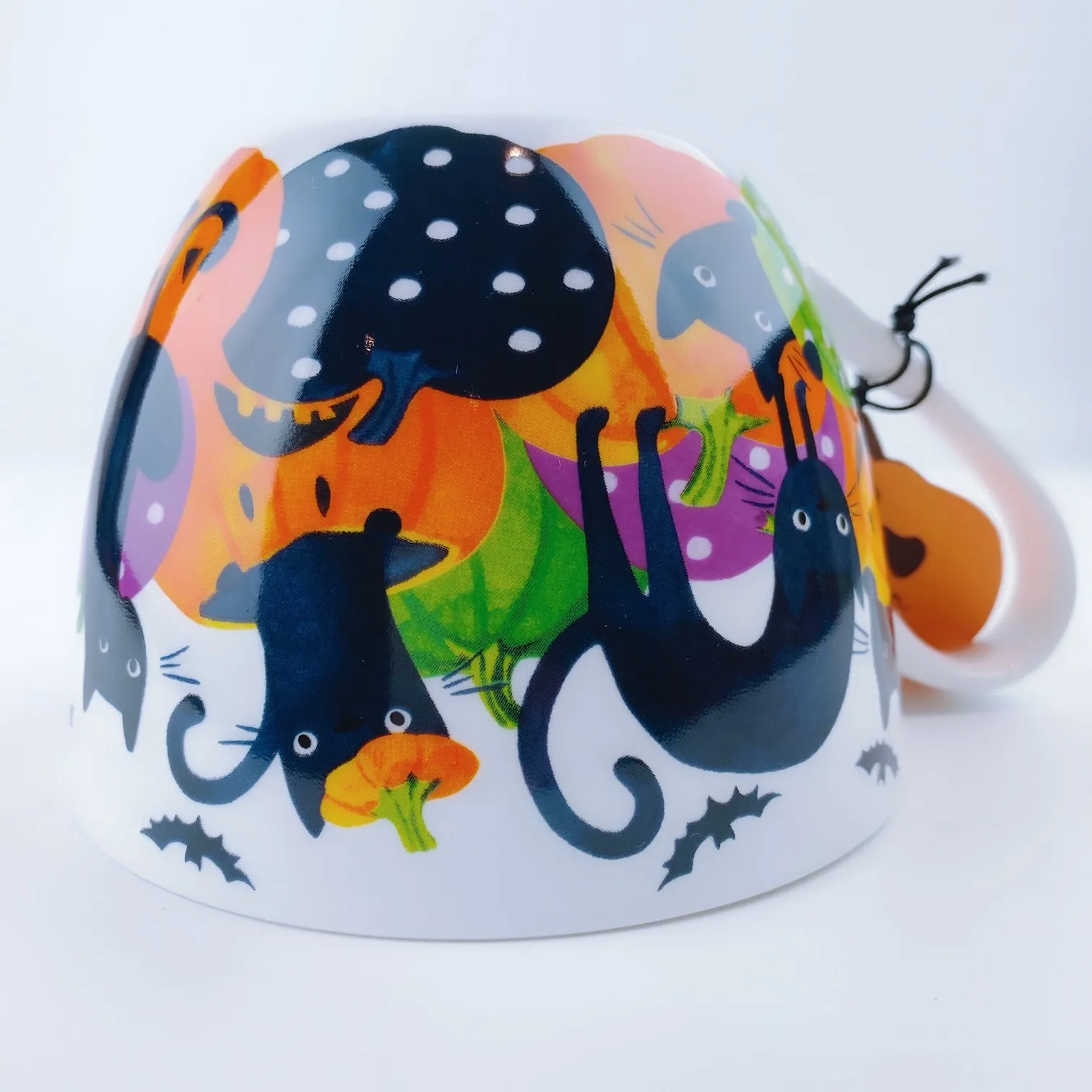 Portobello By Design 'Too Cute To Spook' Black Cat Bone China XL Coffee Mug Tea Cup 20 oz